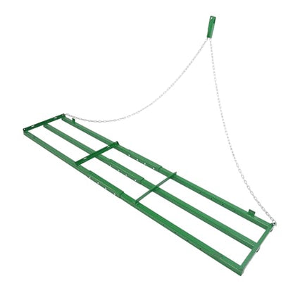 ALMULOO 8FT Landscape Drag Harrow, Heavy Duty Tow Behind Grader Rake with