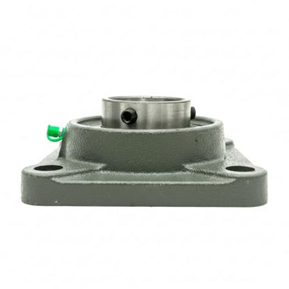 UCF209 (45mm) Bore 4-Bolt Square Flange Bearing Unit, Self-Aligning Mounted Bearing, Cast Iron Housing, Set Screw Lock