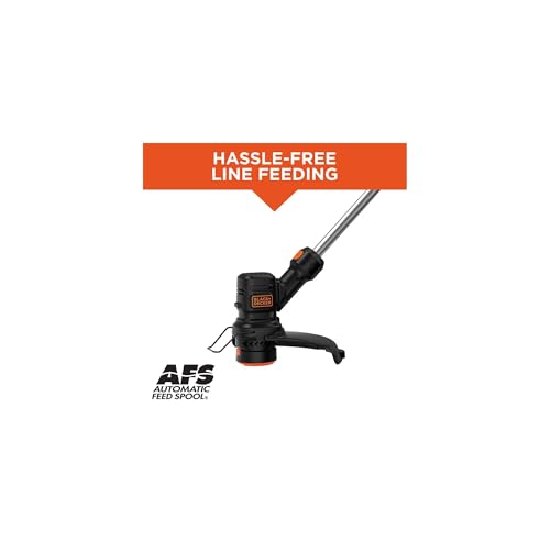 BLACK+DECKER String Trimmer and Weed Wacker, Electric Corded Weed Eater, 13-Inch Cutting Deck, 4 Amp Motor, Lightweight (BEST935)