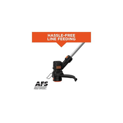 BLACK+DECKER String Trimmer and Weed Wacker, Electric Corded Weed Eater, 13-Inch Cutting Deck, 4 Amp Motor, Lightweight (BEST935)