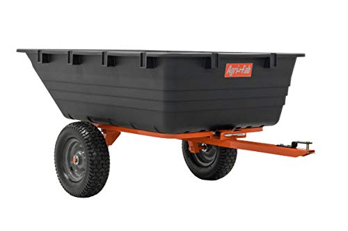 Agri-Fab 45-0553, 1,000-Pound Capacity Poly Swiveling Tow Behind Dump Cart, 18 Cubic Feet Capacity, 80 Degree swiveling, 52 Degree Dumping, 16-Inch x 6.5-Inch Pneumatic Turf Tread Tires - style: 1,000 lb. Poly Tow-Behind Swivel Dump Cart