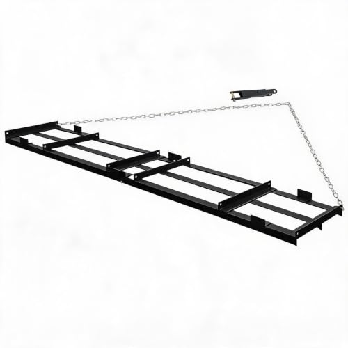 PioneerWorks 8FT Drag Harrow – Tow-Behind Leveler for ATV/UTV/Tractor - size: 96*20