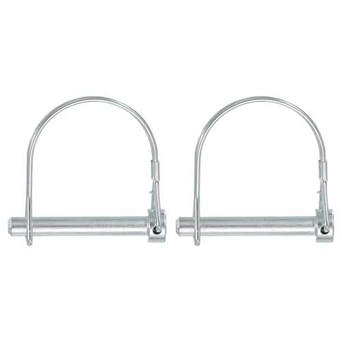 Trailer Coupler Pin, Pto Shaft Locking Hitch Pin - Fitting for (Farm Trailers - Wagons Towing - Garden Lawn Equipment - Hitches) 5/16" x 2-3/16" & 2 Pcs & Carbon Steel - size: 5/16" x 2-3/16"