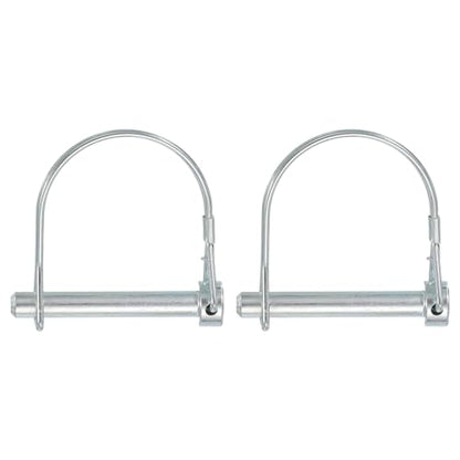 Trailer Coupler Pin, Pto Shaft Locking Hitch Pin - Fitting for (Farm Trailers - Wagons Towing - Garden Lawn Equipment - Hitches) 5/16" x 2-3/16" & 2 Pcs & Carbon Steel - size: 5/16" x 2-3/16"