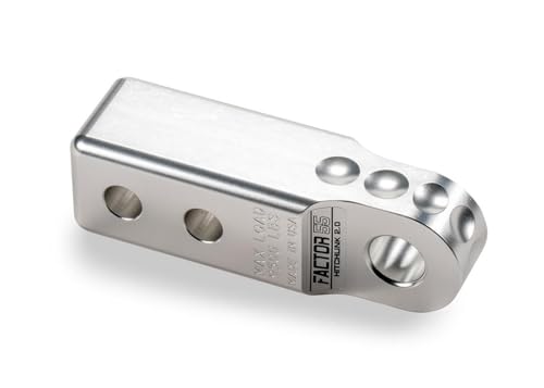 Factor 55 00020-05 Hitchlink 2.0 Rated at 9500 lb Ultimate Failure at 51,000 lb Convert Your Vehicles Hitch Receiver into a Recovery Point. Ideal for 4x4 Off Road Adventures – Silver - color: Silver