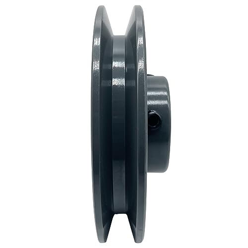 AK44-5/8 v Belt Pulley, 4.25 inch OD, 5/8 Inch Bore,Cast Iron Material, AK Single Groove Mechanical v-Belt Pulleys for "4L" or "A" or "3L" Belts - size: 4.25 inch OD, 5/8 Inch Bore, style: 1 Groove