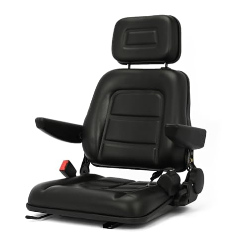 lukar Universal Tractor Seat, Lawn Mower Seat Riding, Forklift Seat