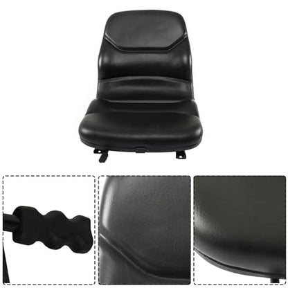 waltyotur Black Seat Replacement for Case Backhoe Loader 580C 580D 580E 580L 580M Skid Steer Loader