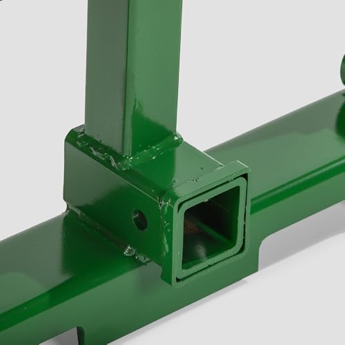 Titan Attachments Economy Series Global Euro Pallet Fork Frame Fits John Deere Tractors, Rated 4,000 LB, Receiver Hitch for Lightweight Towing (Pallet Fork Length: Frame + 42" Blades) - size: Pallet Fork Length: Frame + 42" Blades