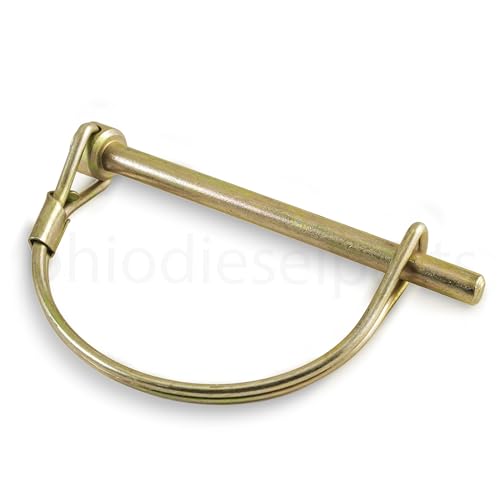 Round Shaft Locking Pin for PTO Trailer Hitch Safety Retainer Coupling 1/4" Diameter x 3" Length (Pack of 3)