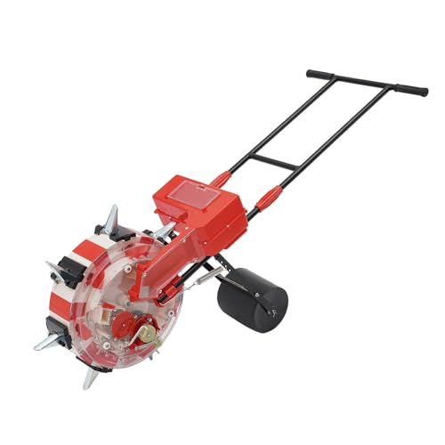 7-Row Manual Garden Seeder, Corn Planter, Hand Push Precision Seeder Planter for Corn Soybean Peanut Seeds, Adjustable Depth & Spacing (9.06") - size: 7-Row