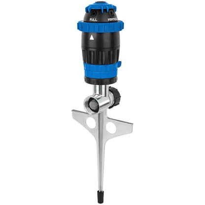 RESTMO Gear Drive Sprinkler with Metal T-Spike Base,Blue - color: Blue, size: 1 Pack