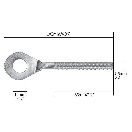 2 pcs 12mm Chain Axle Adjuster for 50cc 70cc 90cc 110cc 125cc 250cc - size: 103mm