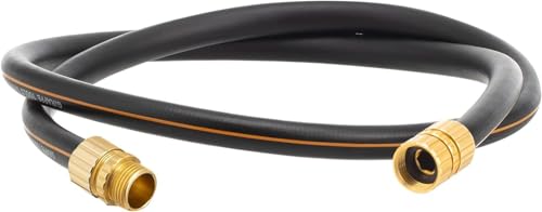 Giraffe Tools Garden Hose 5/8", 4ft Short Garden Hose | Custom Length, No Kink, Flexible, Leakproof Water Hose, 600 Burst PSI - size: 4FT Male Female
