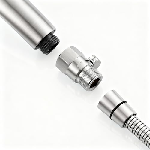 Shower Valve Water Flow Restrictor G1/2 IPS Brushed Nickel - color: Brushed Nickel