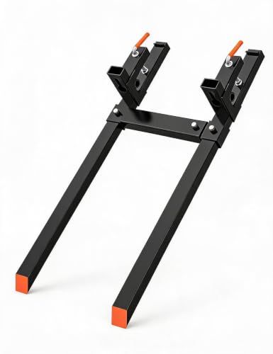 60" Heavy Duty Clamp-On Pallet Forks,Tractor Bucket Forks, Quick Attach