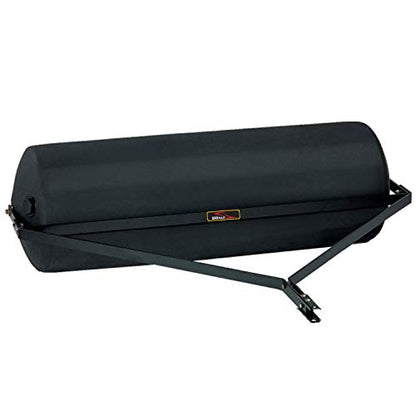 Brinly 485 lb. Tow Behind Poly Lawn Roller with Easy Turn Plug, 18 by 48" - color: Flat Black