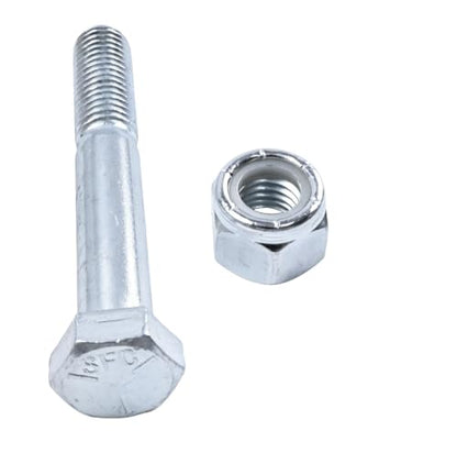 12Pcs Grade 5 Shear Bolts for Rotary Cutters 1/2" x 3-1/2" with Nylock Nuts