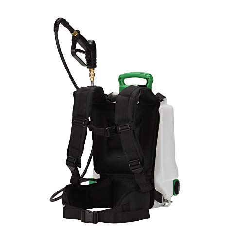FlowZone Cyclone 2.5 Battery Powered Backpack Sprayer - Variable-Pressure 5-Position Electric Lawn & Garden Sprayer - 4 Gallon