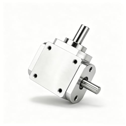 90 Degree Right Angle Gearbox 1:1 Bevel Gear Drive - size: 8mm Left Single Output Shafts