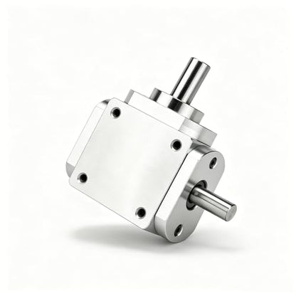 90 Degree Right Angle Gearbox 1:1 Bevel Gear Drive - size: 8mm Left Single Output Shafts
