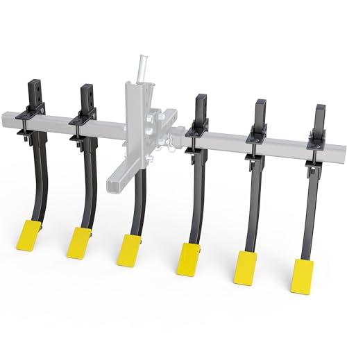 YITAMOTOR ATV/UTV Plow Implement Cultivator with 6 Scarifier Shank Fits for YITAMOTOR ATV/UTV Manual Implement Lift - style: ATV Scarifier Shank