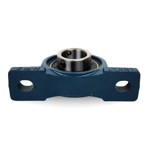 Jeremywell UCP202-10 Pillow Block Bearing (4 Pack), 5/8 inch Bore, 2 Bolt Flange Mounted, Solid Cast Iron Base, Self-Alignment - size: UCP202-10