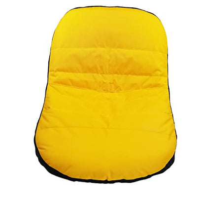 Riding Lawn Mower Seat Cover 600D Oxford Cloth Weatherproof Yellow, Medium
