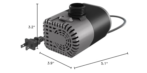 Active Aqua Submersible Pump - UL-Listed - 160 GPH - Foam/Rubber - style: 160 GPH