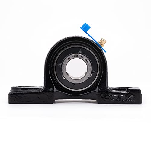 XIKE 2 Pcs UCP204 Bore 20mm Pillow Block Mounted Ball Bearings - size: UCP204 Bore 25/32"