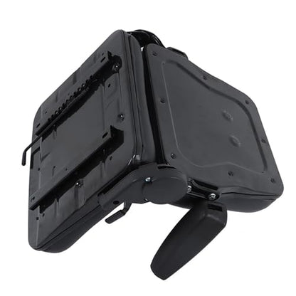 GXYWADY Universal Fold Down Adjustable Angle Back Forklift Seat Replacement for Tractor Excavator Skid Loader Backhoe Dozer Telehandler