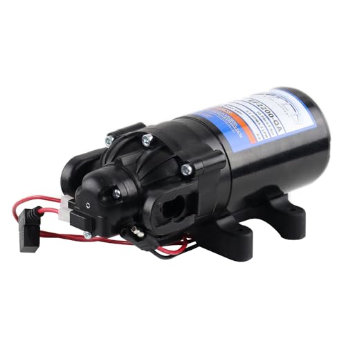 Everflo EF2200-QA-BOX 2.2GPM 12V Diaphragm Pump-Quick Attach Port, Black - size: 2.2 GPM, style: Diaphragm