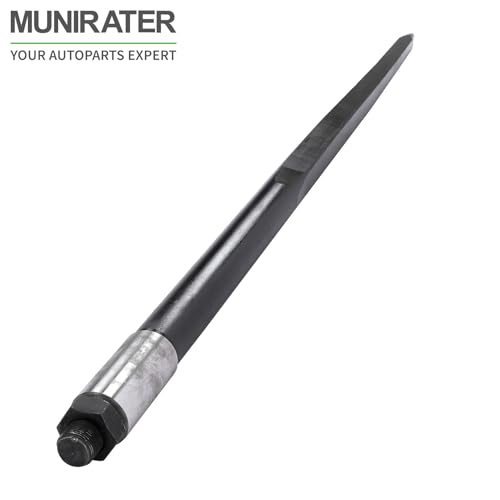 munirater 1PCS 49In Black Hay Bale Piercing Fork 4500lbs