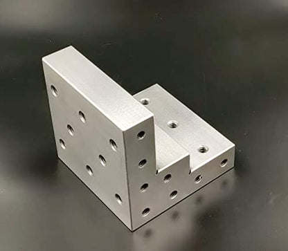 Caste Iron 100 mm/ 4" Stepped Angle Plate for Milling Machine Lathe Engineering Work-holding Tools-Tapped Drills