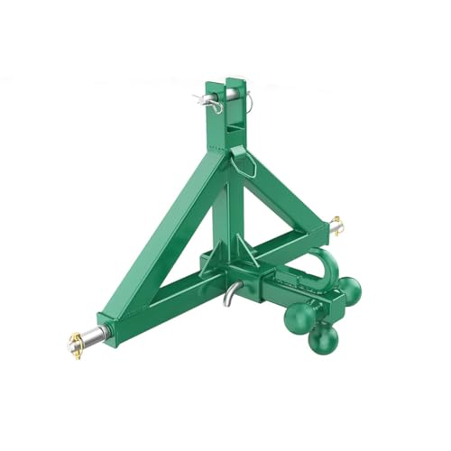 3 Point Hitch Receiver 2" Receiver Tractor Quick Hitch Attachment - color: Green, size: 32.5"x17.5"