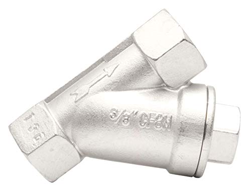 3/8" Stainless Steel Y-Strainer - 800WOG, FxF NPT - size: 3/8 Inch