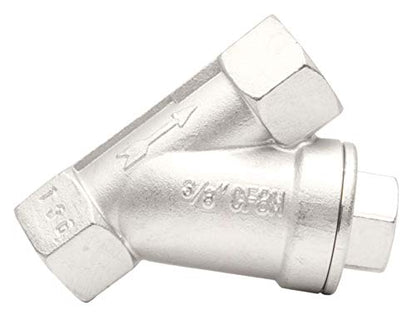 3/8" Stainless Steel Y-Strainer - 800WOG, FxF NPT - size: 3/8 Inch