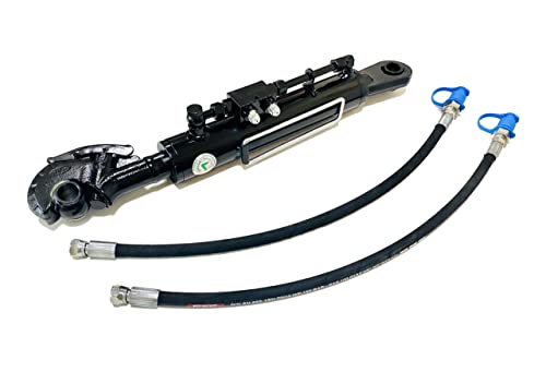 Hydraulic Top Link Cat 2+2 with Hook, 23-6"-33,65" / 8"Stroke with Valve+Hoses