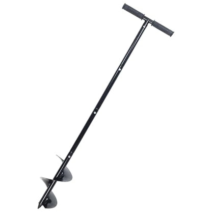 Post Hole Digger Manual 6" x 41" Garden Auger Spiral Drill with T Shaped Handle for Digging Planting Bulb Bedding