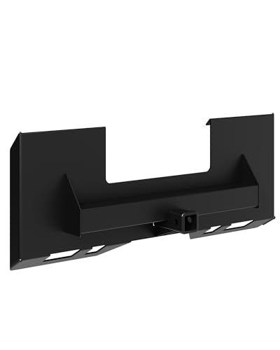 Patikuin Skid Steer Attachment Plate with 2" Receiver, 3000 LBS Capacity
