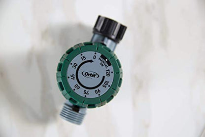 2-Pack Orbit 62034 Mechanical Watering Hose Timer, Colors May Vary (2, Green) - color: Green