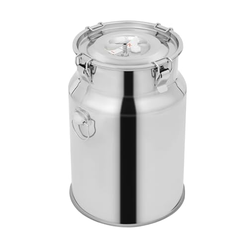 10L Goat Milking Machine, Continuously Adjustable Suction Pulsation Vacuum Electric Milker, Portable Milking Machine for Cows and Goats with Food Grade Stainless Steel Milk Bucket - size: 10L Milk Bucket