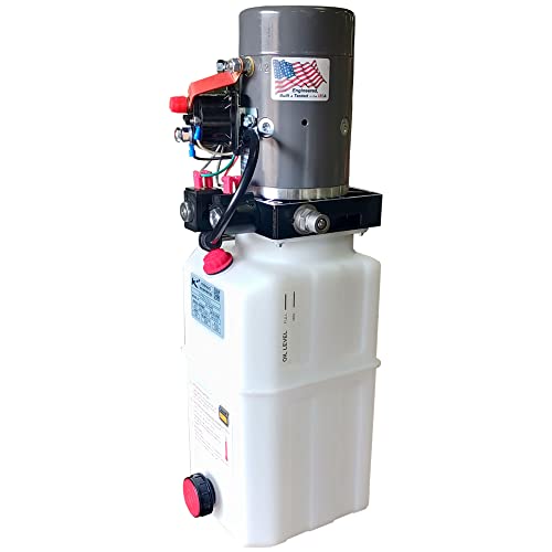 KTI-12VDA6Q Compact 12 VDC Hydraulic Power Unit Single Double Acting and 6 Quart Capacity for Smooth Operation