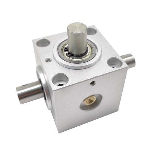 1:1 Right Angle Tapered Bevel Gearbox 1.5 Module 20 Teeth 90° Angle Drive Steering Gear Device Simple Mechanical DIY Module with 15mm Shaft - size: Axial Mounting, style: 2 Co-rotating Output Shafts