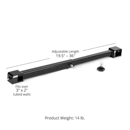 Titan Attachments Light-Duty Stabilizer Spreader Bar for 3" x 2" Clamp-On Forks, 19.5-36 Adjustable Width, Fork Stabilizer for Tractor Skid Steer Bucket Attachment