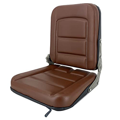 Suspension Seat Replacement Universal Adjustable Waterproof - Brown - color: Brown with Suspension