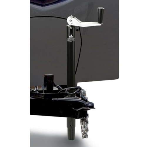 Husky Towing 30774 Trailer Tongue Jack Trailer Jacks, Black - style: Top wind