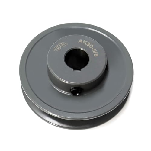 QWORK Single Groove Web Sheaves, 3"OD 5/8"Bore V-Belt Sheave, A Belt Section, for V-Belt,AK30-5/8