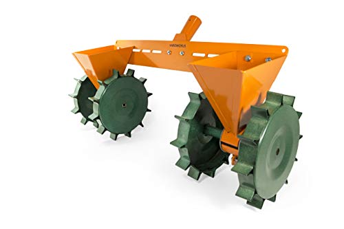 Varomorus Corn Beans Vegetable Metal Seeder 2-Row Manual Onion Radish Beets (2-Row) - size: 2-ROW