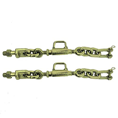 2 Three Point Hitch Sway Chains (Pair) - Yanmar & Kubota Tractor CAT1 Stabilizer Chains